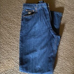 Cinch Black Label Loose Fit Dark Blue Jeans 38x38